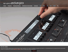 Tablet Screenshot of grupoadagio.es